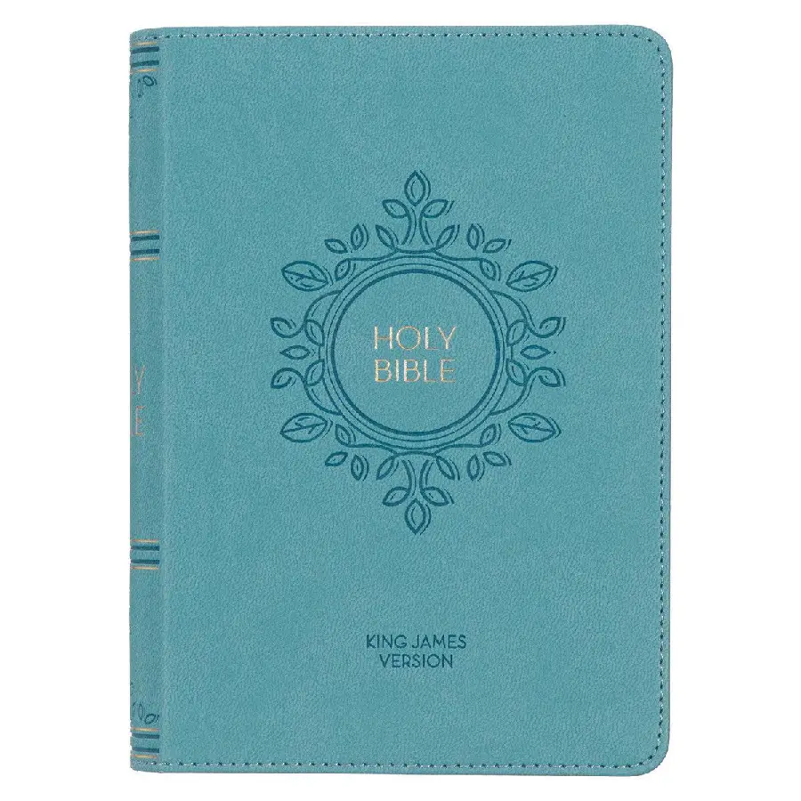 Aqua Blue Large Print Compact