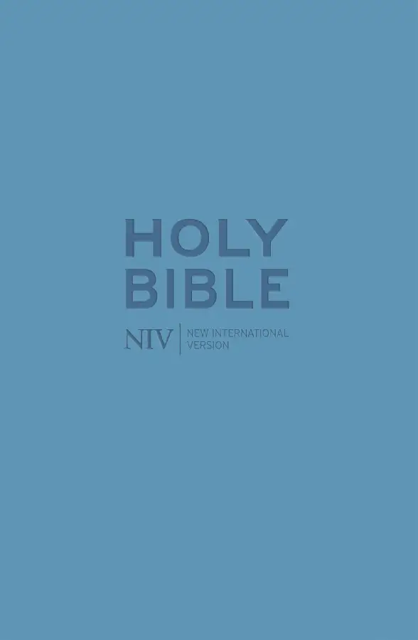 NIV pock. Bible w. zip Cyan Soft-tone