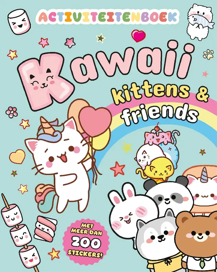 Kawaii kittens & friends activiteitenboe