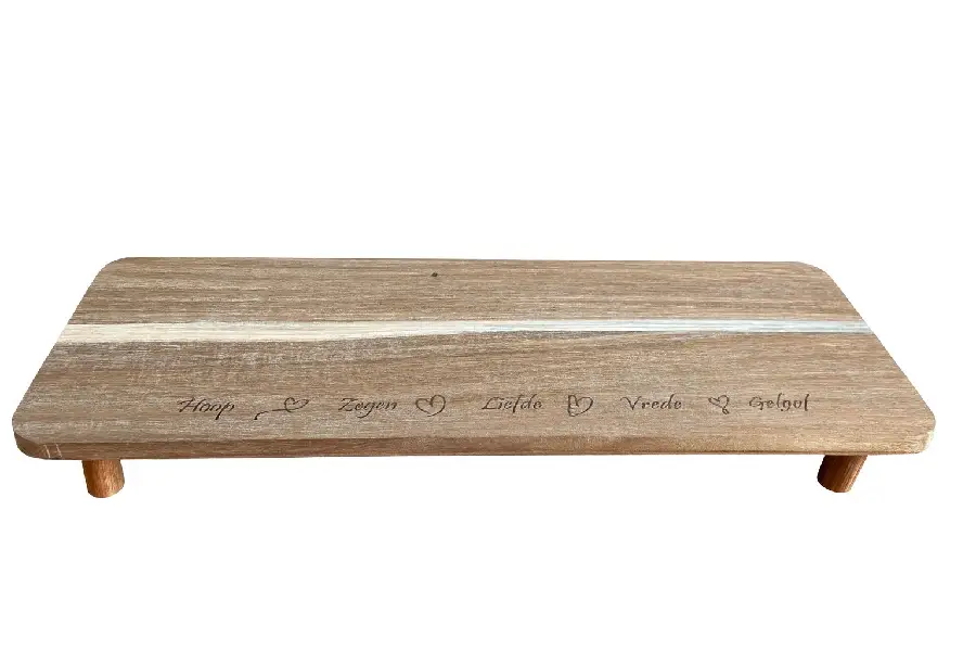 Serveerbord op pootjes Hoop zegen liefde