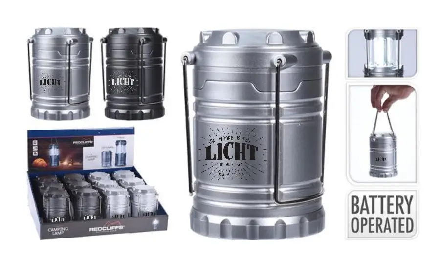 Campinglicht Uw Woord is een licht