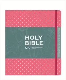 NIV journaling Bible Pink/Polka HC