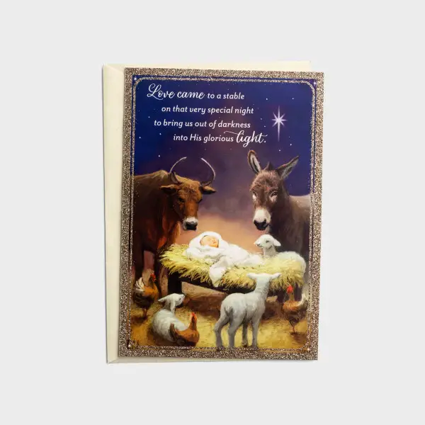 Christmas Cards (18) Away in the manger
