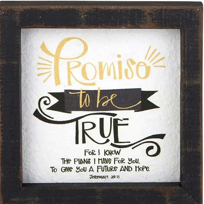 Framed Tabletop Jeremiag 29:11