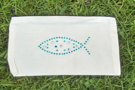 Multipurpose pouch Fish Rhinestone