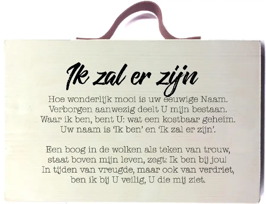 Ik zal er zijn