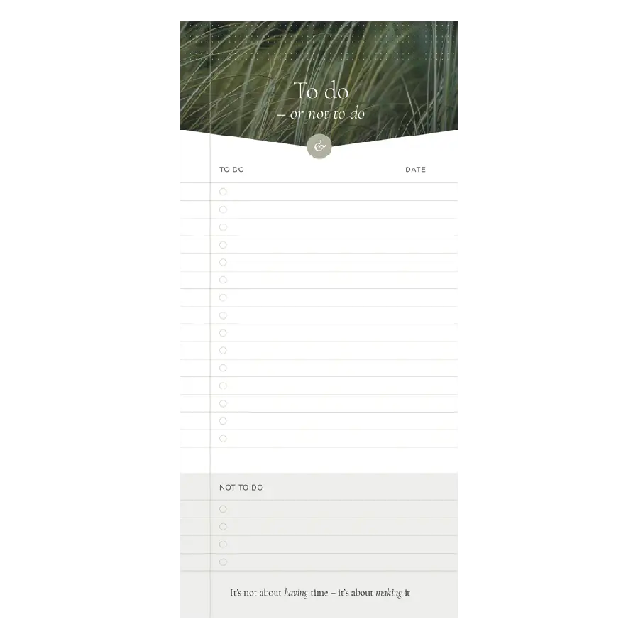 Essencio To-do & not-to-do-list