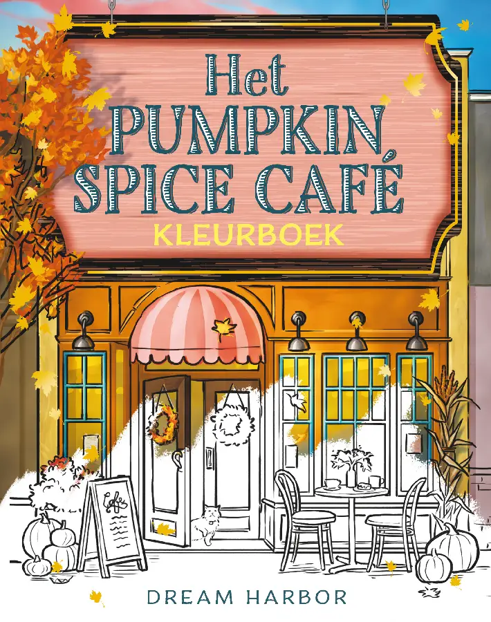 Het Pumpkin Spice Café-kleurboek