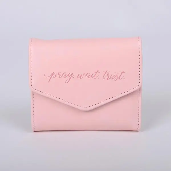 Pray Wait Trust Wallet PU Leather Women
