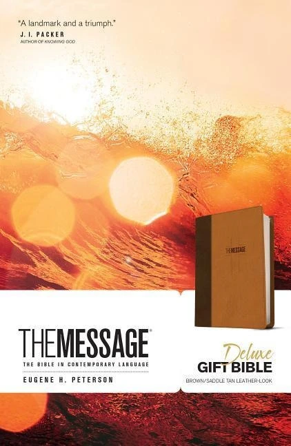 MES de luxe gift bible brown saddle/tan