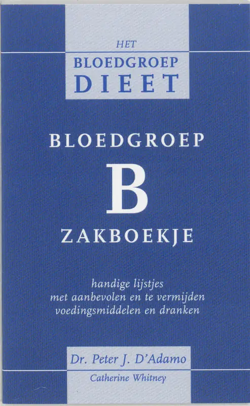 BLOEDGROEP B ZAKBOEKJE