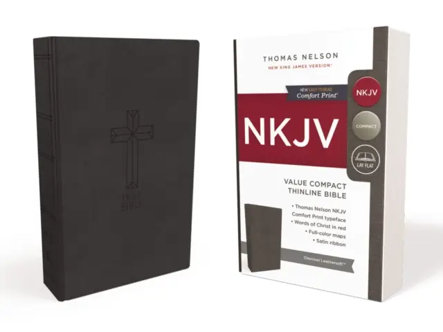 NKJV comp. thinl. bible black imitation
