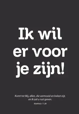 Wk puur ik wil er voor je zijn!