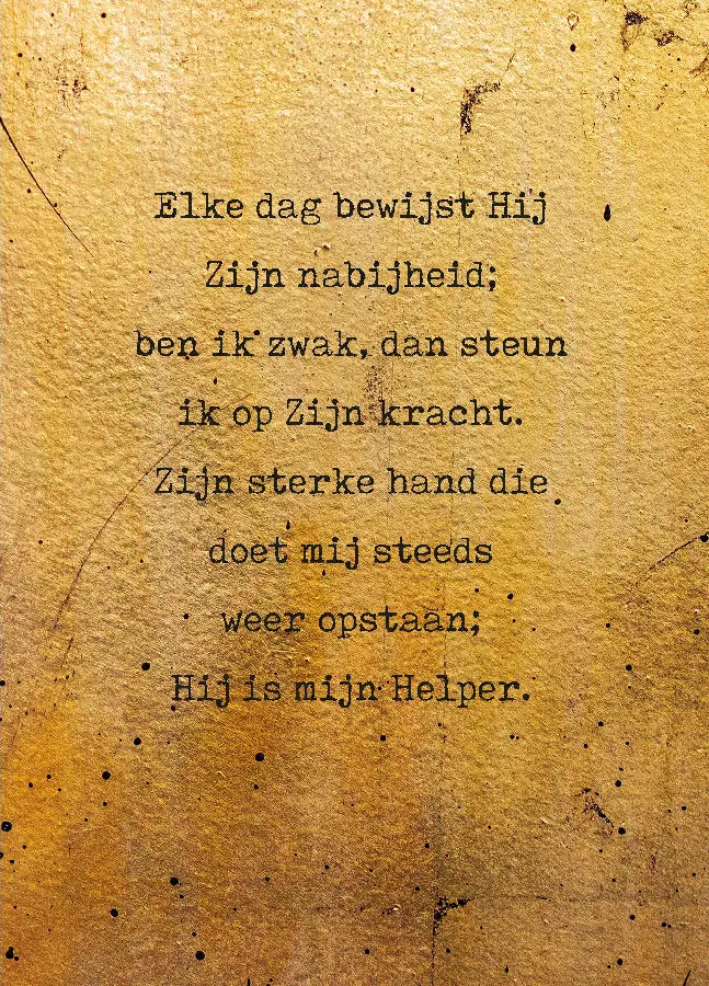 WENSKAART ELKE DAG BEWIJST HIJ ZIJN NABI