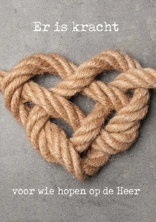 WENSKAART ER IS KRACHT VOOR WIE HOPEN OP
