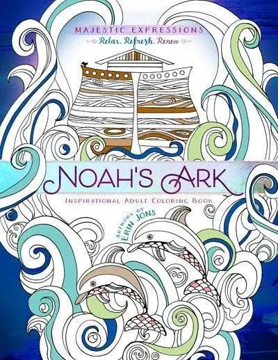 Coloring book noah's ark