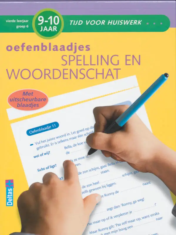 Oefenblaadjes spelling en woordenschat /