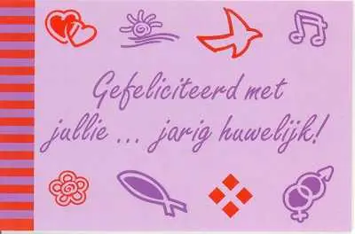 CADEAULABELS ..JARIG HUWELIJK PS25:8 S12