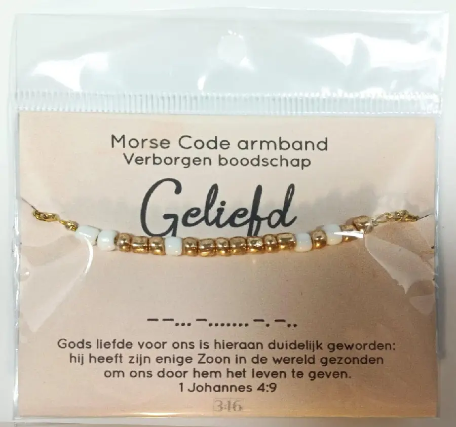 morsecode armband, Geliefd