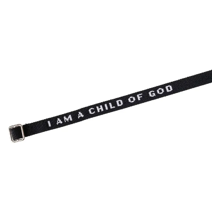 Armbandje i am a child of God zwart
