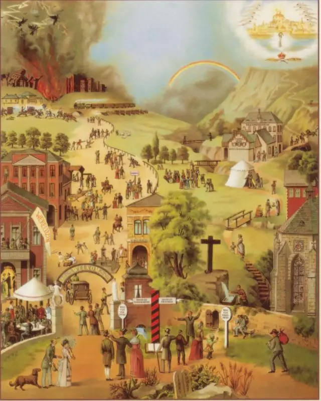 De brede en de smalle weg poster set 5 e